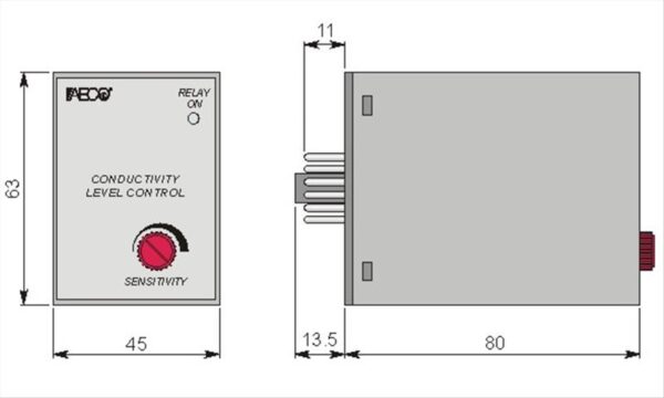 Αισθητήρας Στάθμης CL1001/U 110/220Vac ΡΕΛΑΙ ΣΤΑΘΜΗΣ ΥΓΡΩΝ - Image 3